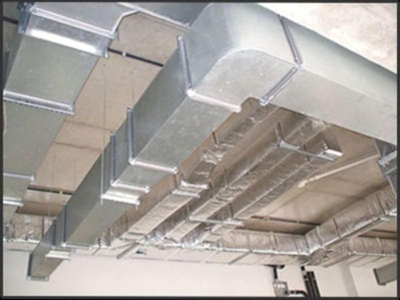 tubulação de ventilação para ar condicionado